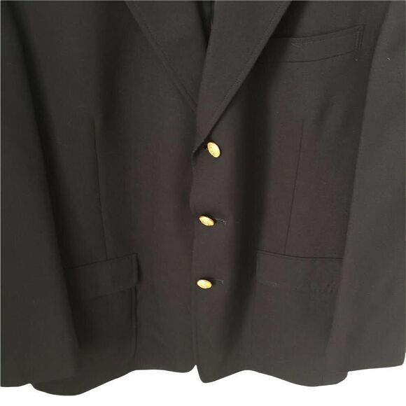 Vintage Tommy Hilfiger Dillards Navy Blue 3 Button Blazer Made in USA Size 42R - Picture 6 of 8